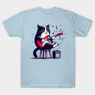 Cat Playing Guitar T-Shirt